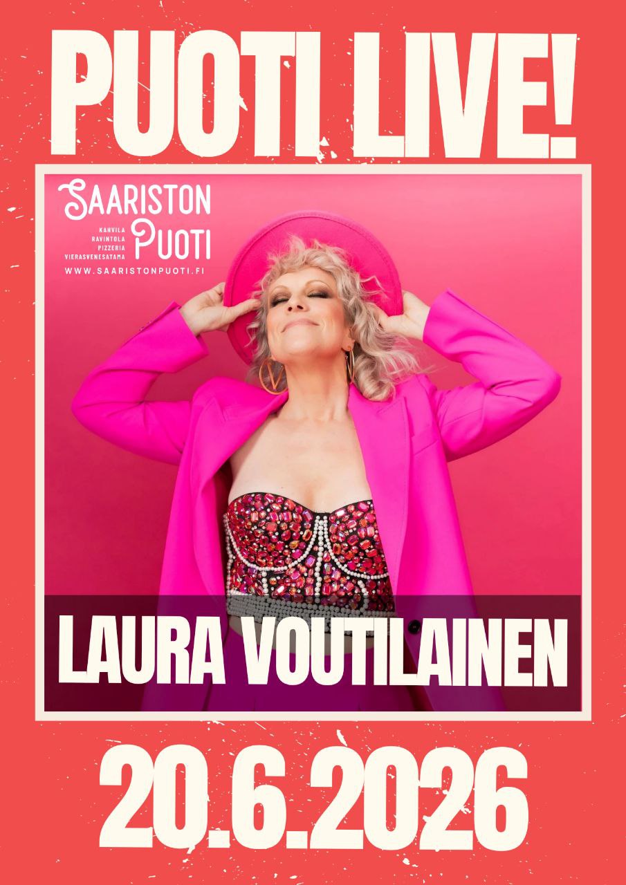 Laura Voutilainen · 20.6.2026 · Saariston Puoti LIVE!