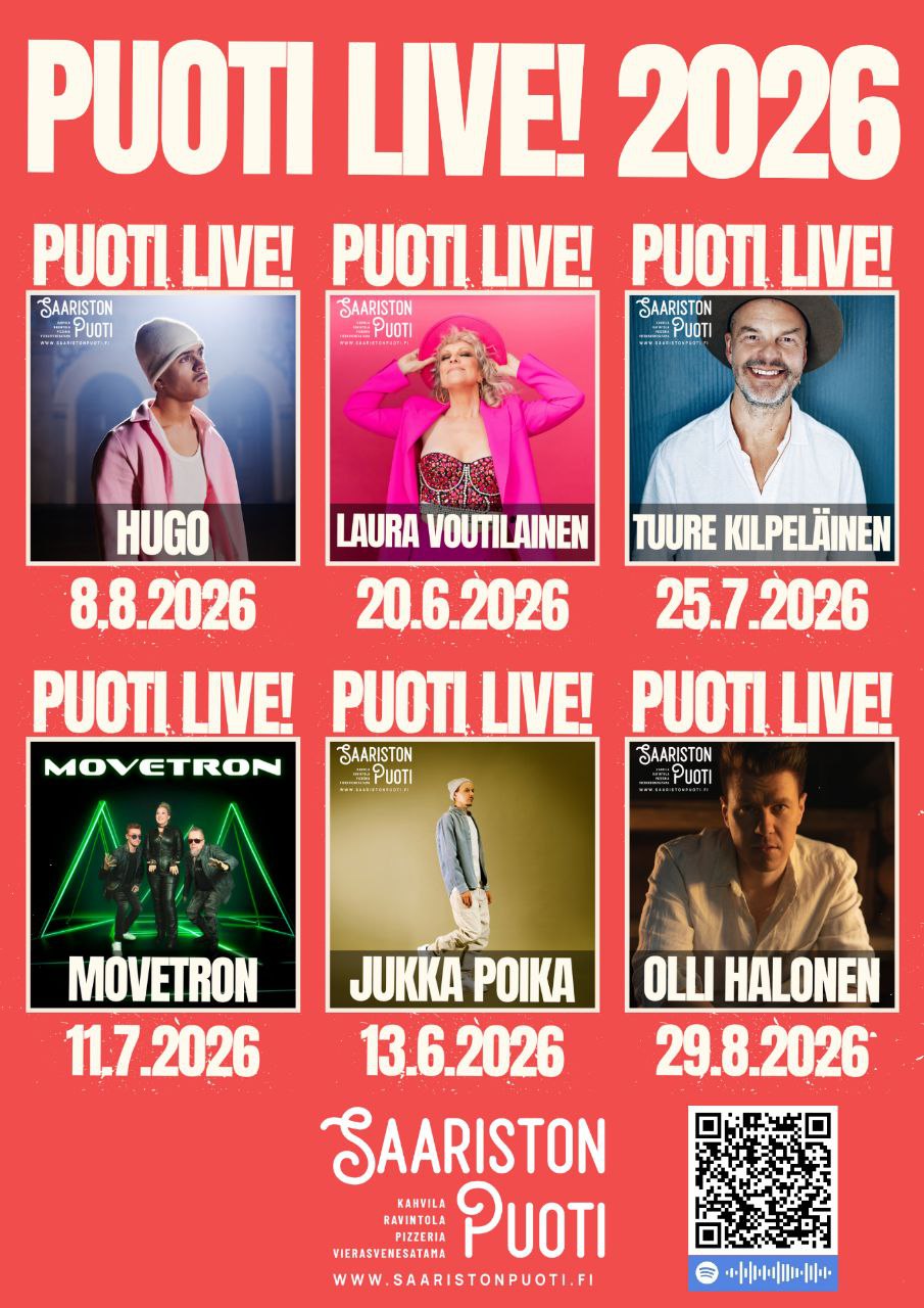 Puoti LIVE! 2026 Lineup Poster